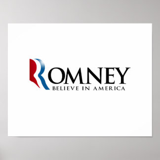 Romney - Believe in America Poster