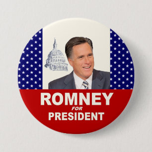 Romney for President 7.5 Cm Round Badge