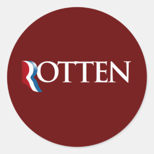 Romney is Rotten.png Classic Round Sticker