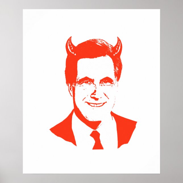 Romney is the Devil Poster (Front)