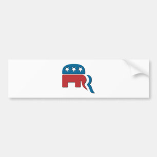 Romney Republican Party Election Logo by Fontico Bumper Sticker