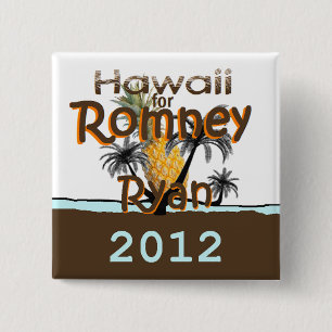 Romney Ryan 15 Cm Square Badge