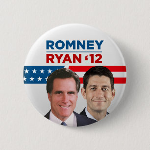 Romney Ryan 2012 6 Cm Round Badge