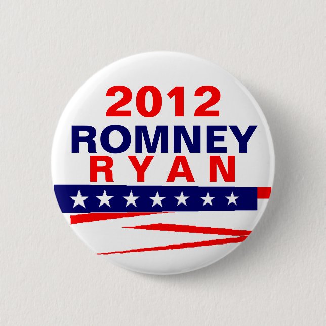Romney Ryan 2012 6 Cm Round Badge (Front)