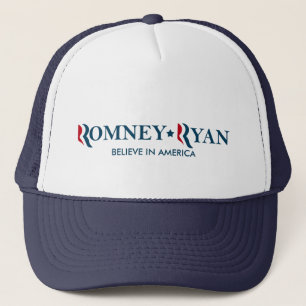 Romney / Ryan 2012 - Believe in America Trucker Hat