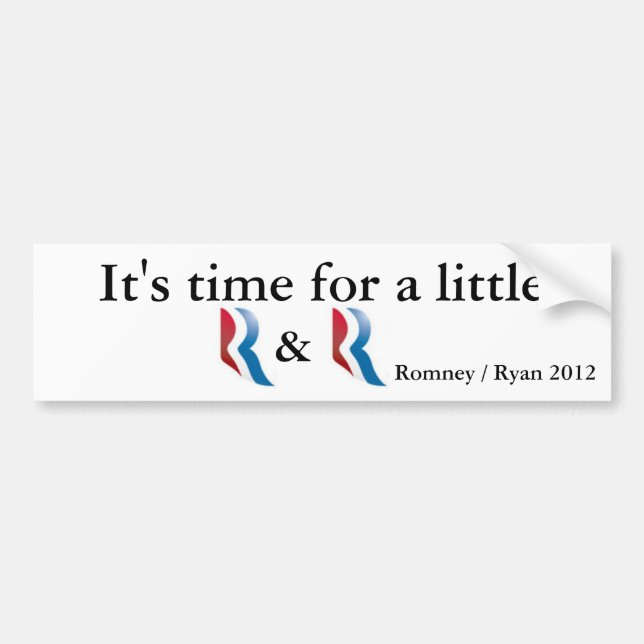 Romney Ryan 2012 Bumper Sticker (Front)