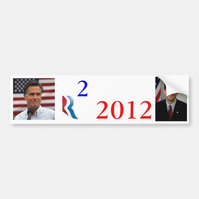 Romney Ryan 2012 Bumper Sticker (Front)