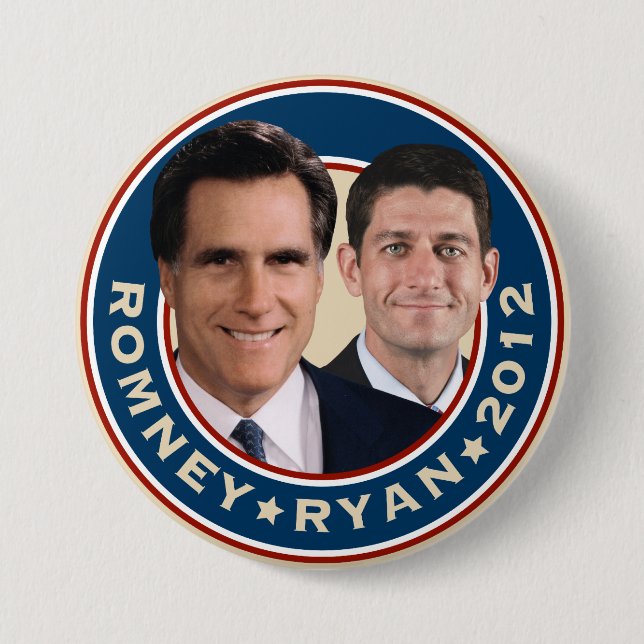 Romney-Ryan 2012 Campaign Button (Front)