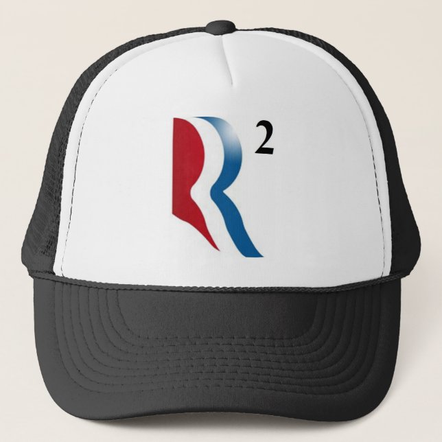 Romney & Ryan 2012 - "R squared" Trucker Hat (Front)