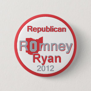 Romney Ryan 6 Cm Round Badge