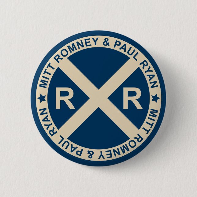 Romney Ryan American Crossroads Button (Front)
