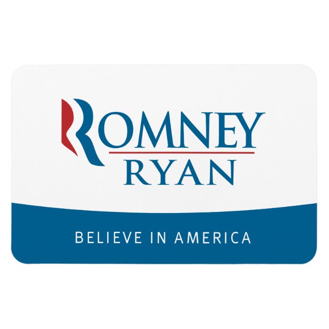 Romney Ryan Believe in America Flexi Magnet (Horizontal)