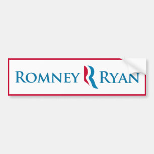 Romney Ryan Bumper Sticker (White)