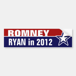 Romney Ryan in 2012 Bumper Sticker