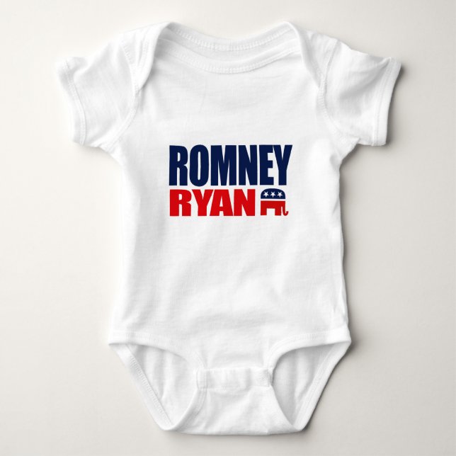 ROMNEY RYAN TICKET 2012.png Baby Bodysuit (Front)