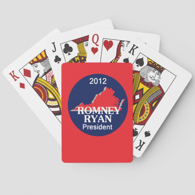 Romney Ryan VIRGINIA Playing Cards (Back)