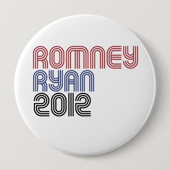 ROMNEY RYAN VP DISCO.png 10 Cm Round Badge (Front)