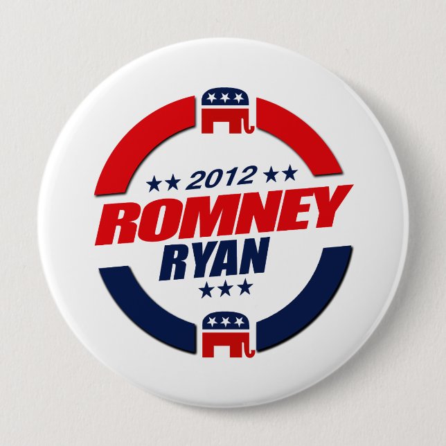 ROMNEY RYAN VP SPHERE.png 10 Cm Round Badge (Front)