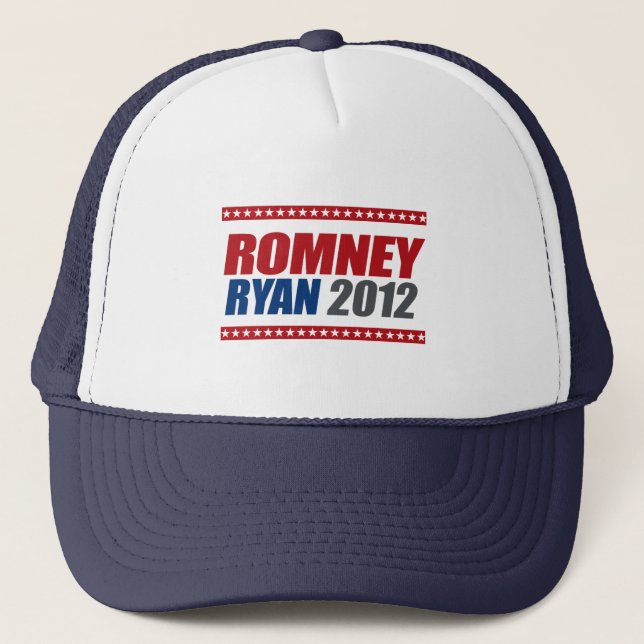 ROMNEY RYAN VP STAR LINE.png Trucker Hat (Front)