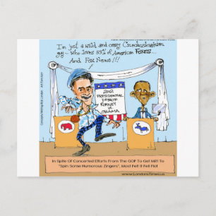 Romney Tries Zingers on Obama Funny Gifts & Cards