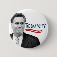 Romney with black and white photo