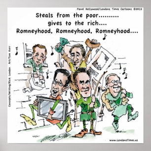 RomneyHood Funny Poster by Rick London