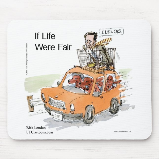Romney's Irish Setters Funny Gifts Tees Cards Etc Mouse Pad (Front)