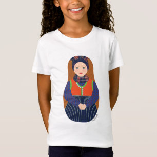 Rømø Danish Matryoshka Girls Baby Doll (Fitted) T-Shirt