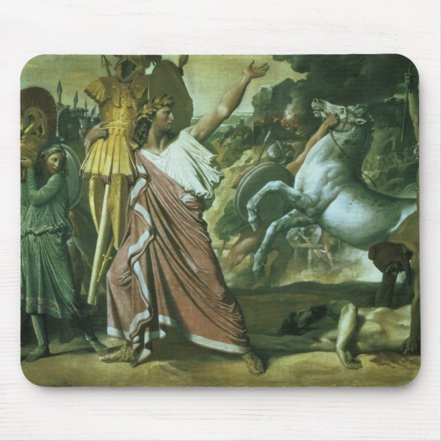 Romulus, conqueror of Acron, taking his booty to t Mouse Pad (Front)