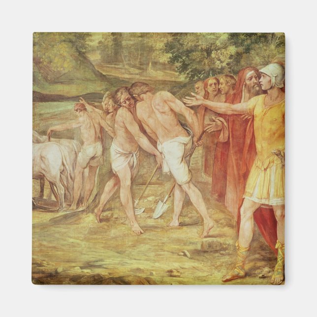 Romulus marking the limits of Rome Magnet (Front)