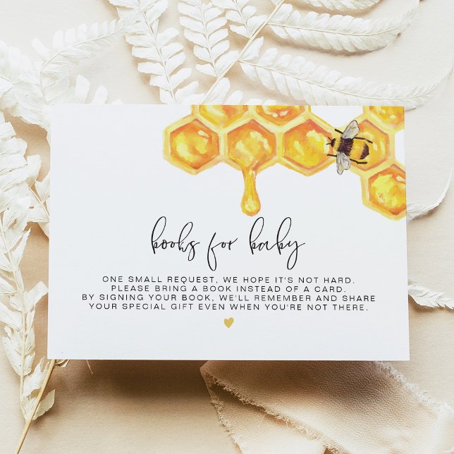 Romy - Honeycomb Bee Books for Baby Insert Invitation (Creator Uploaded)