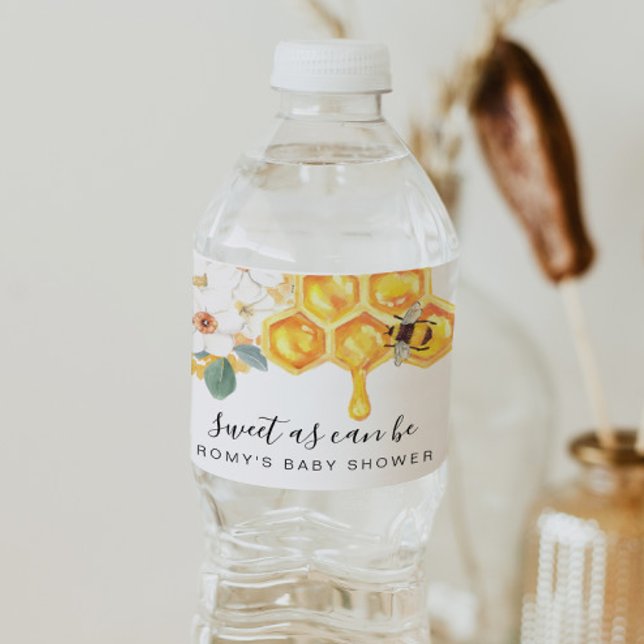 Romy - Rustic Floral Honey Bee Label (Creator Uploaded)