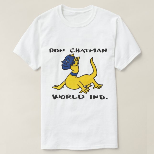 Ron Chatman, Weltindustrie-Skateboard- Entwurf.   T-Shirt (Design Front)