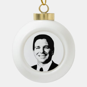 Ron DeSantis Ceramic Ball Christmas Ornament