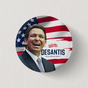Ron Desantis for President 2024 3 Cm Round Badge