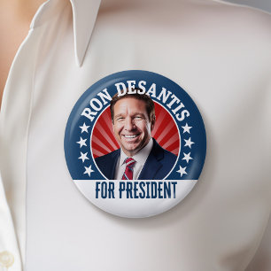 Ron DeSantis for President 2024 - Campaign Photo 6 Cm Round Badge