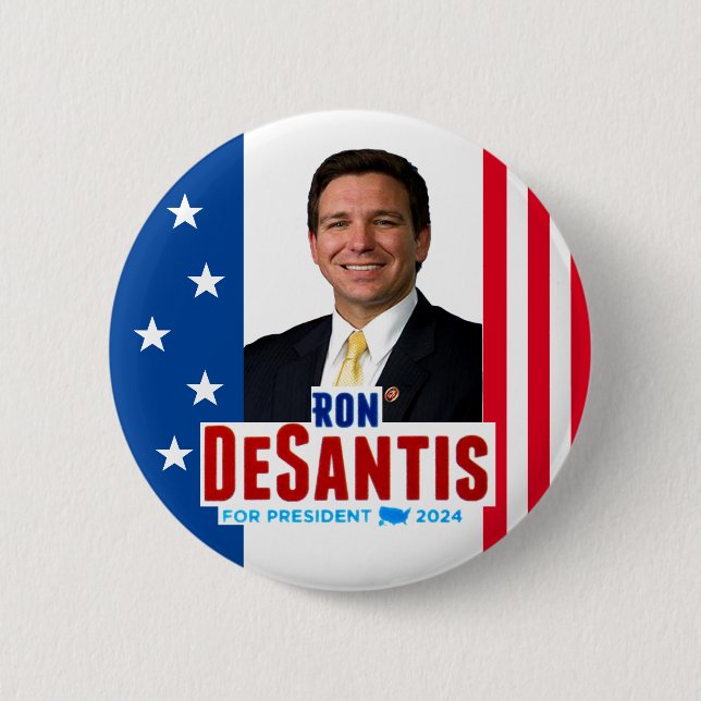 Ron DeSantis for President Button (Front)