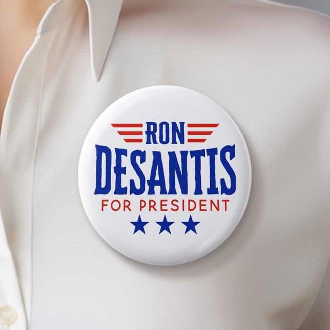 Ron DeSantis for President - Campaign 6 Cm Round Badge (DeSantis Campaign Button - Great Rally button for the Next Election)