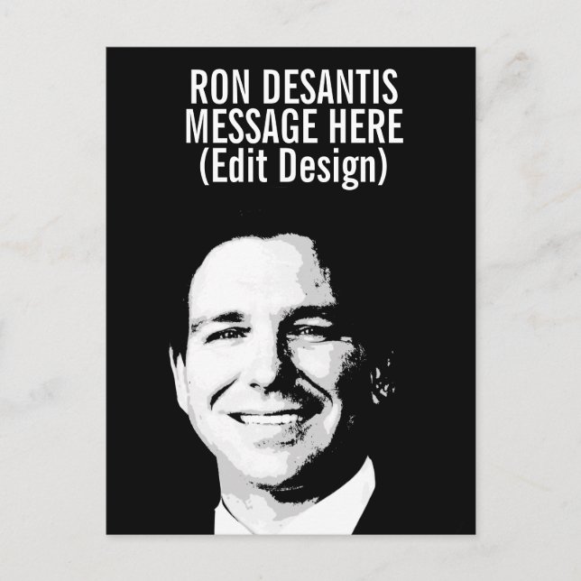 Ron Desantis Personalised Postcard (Front)