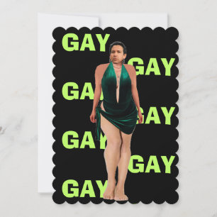 Ron Don’t Say Gay DeSantis In Drag Notecard
