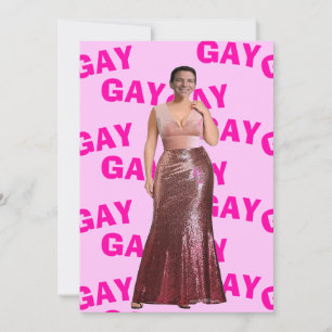 Ron Don’t Say Gay DeSantis In Drag Notecard
