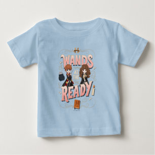 Ron & Hermione Wands at the Ready Baby T-Shirt