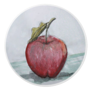 Ron Hevener An Apple A Day Ceramic Knob