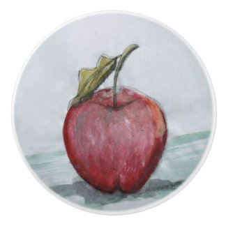 Ron Hevener An Apple A Day  Ceramic Knob