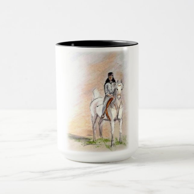 Ron Hevener "Fate of the Stallion"  Mug (Center)