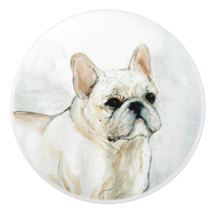 Ron Hevener French Bulldog Ceramic Knob