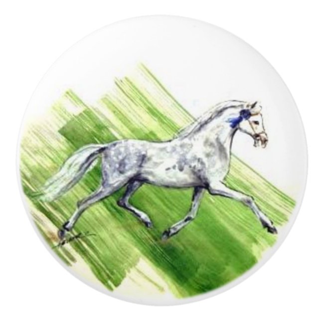 Ron Hevener Pony Winner Ceramic Knob (Front)