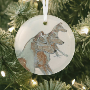 Ron Hevener Smooth Collie Ornament