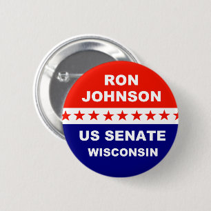 Ron Johnson US Senate Wisconsin 2022 6 Cm Round Badge