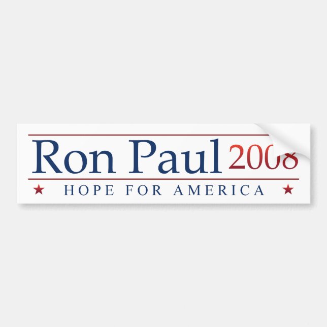 Ron Paul 2008 bumper sticker (Front)